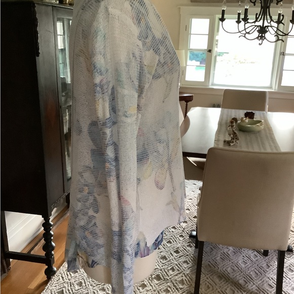 Sioni women’s size XL floral layered knit sweater - Picture 4 of 7